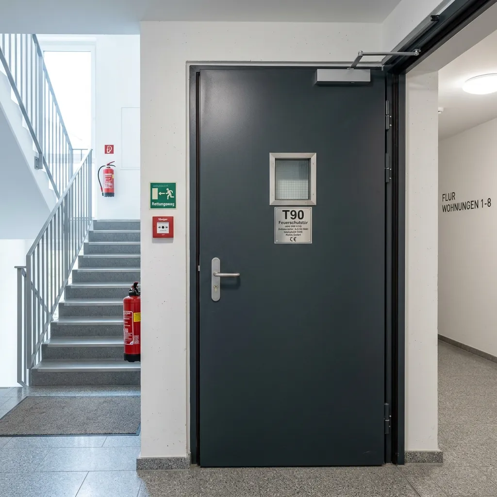 Brandschutztür T30 im Treppenhaus – Brandschutztüren einbauen in Bad Oeynhausen